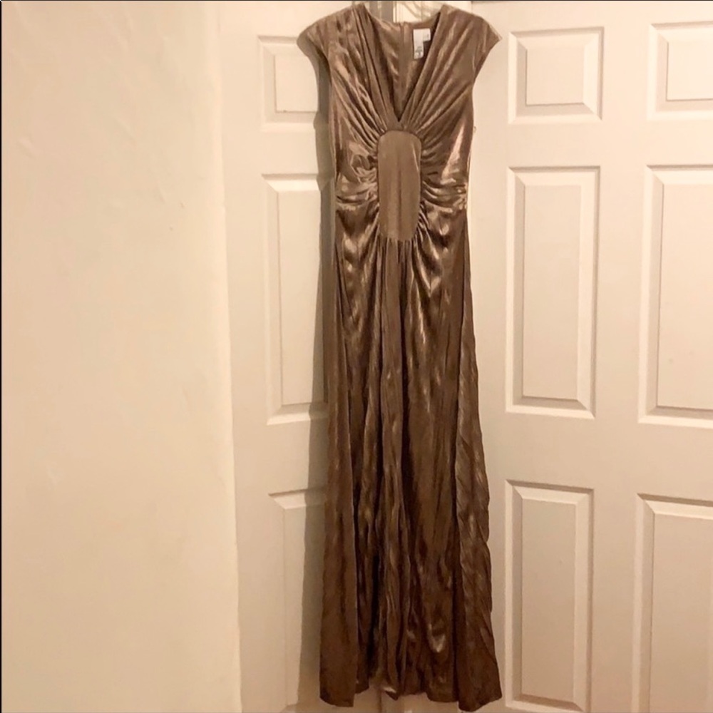 2B.Rych Taupe Evening Gown Sz. 10
